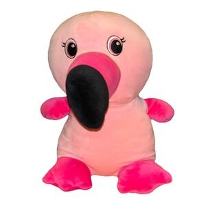 Large Flamingo Plush 14" SOFT Squishable Pink Bird Stuffed Toy Pillow Big Squish